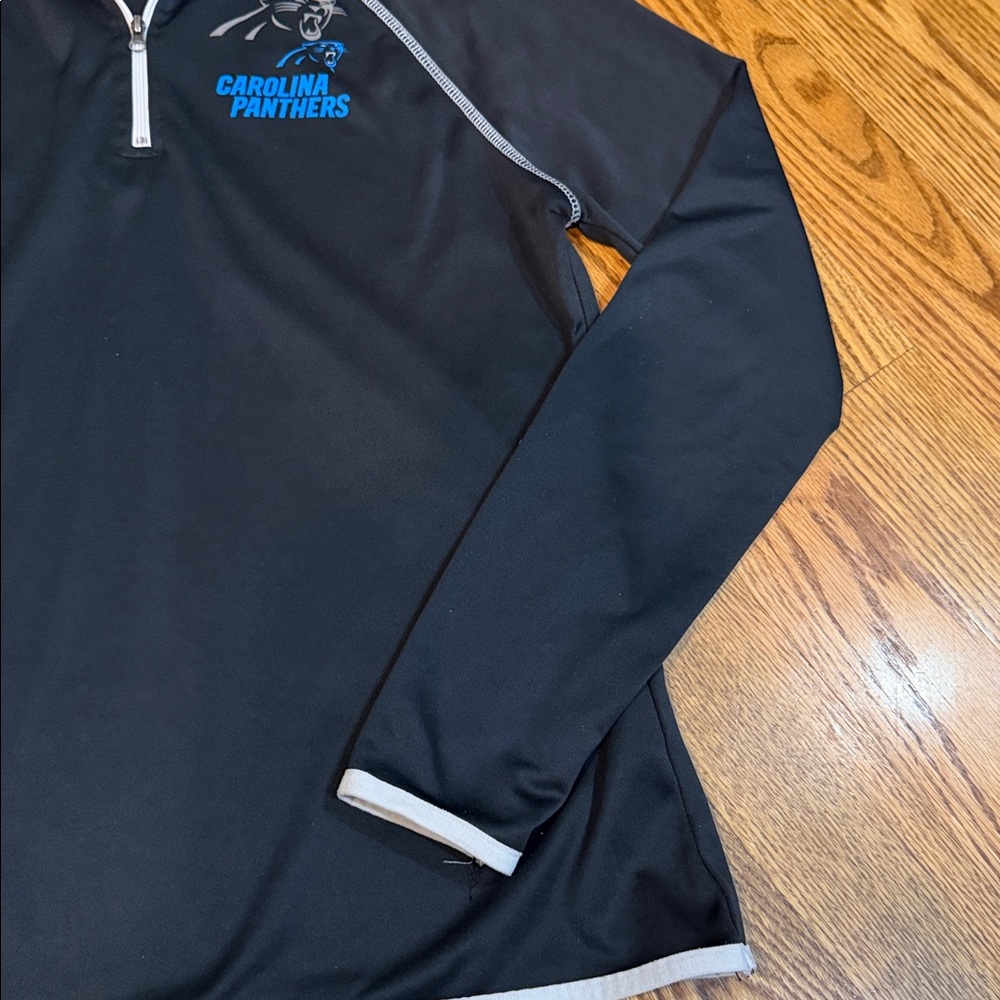 Women’s Carolina Panthers Quarterback Zip Shirt. Size Large. Like New Condition. - Picture 8 of 14